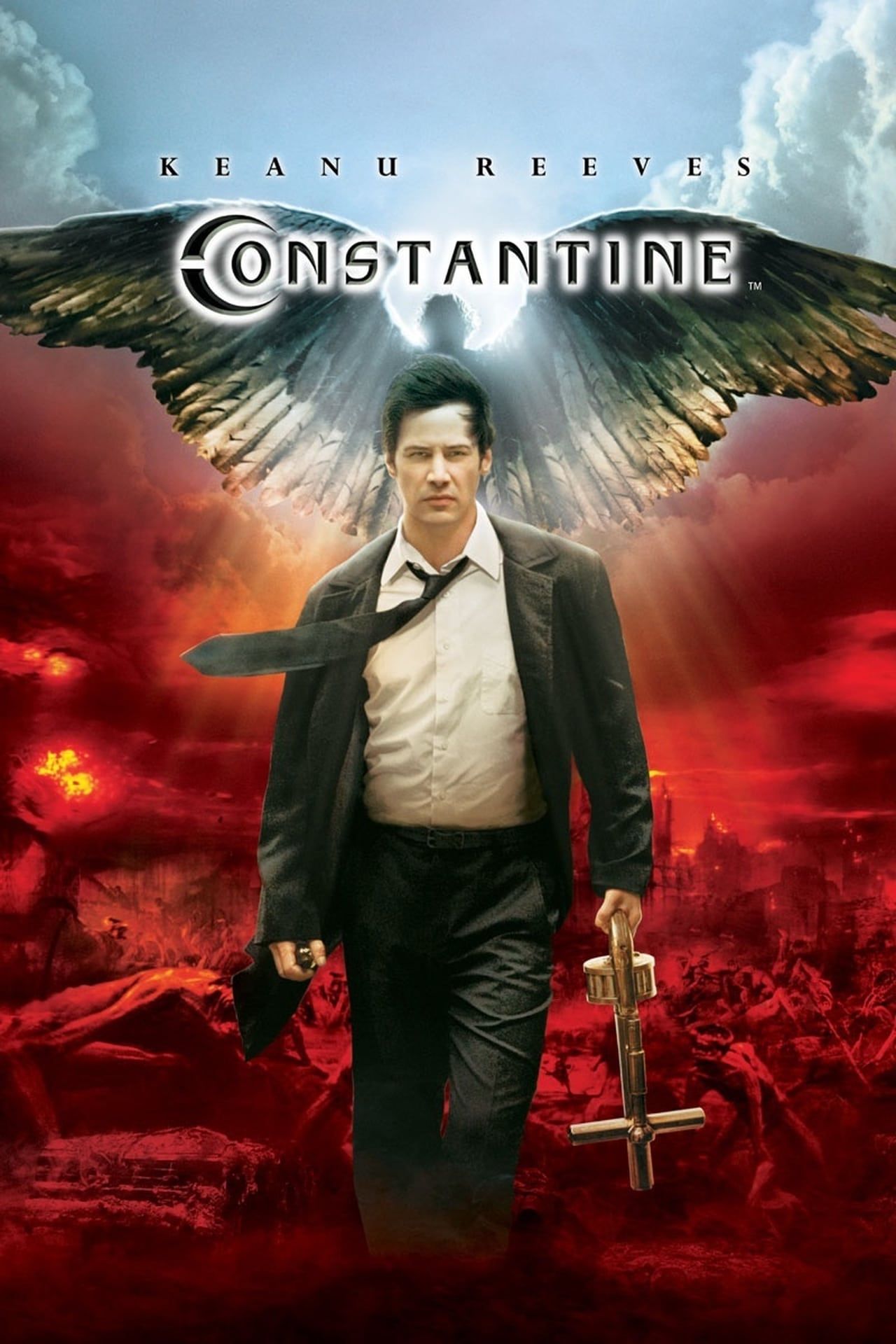 poster of Constantine (2005) [Open Matte] Hindi Dubbed Movie